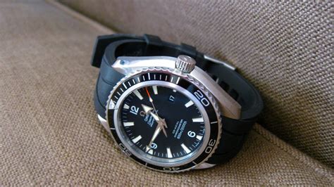 omega seamaster planet ocean 42mm rubber strap|omega planet ocean liquid metal.